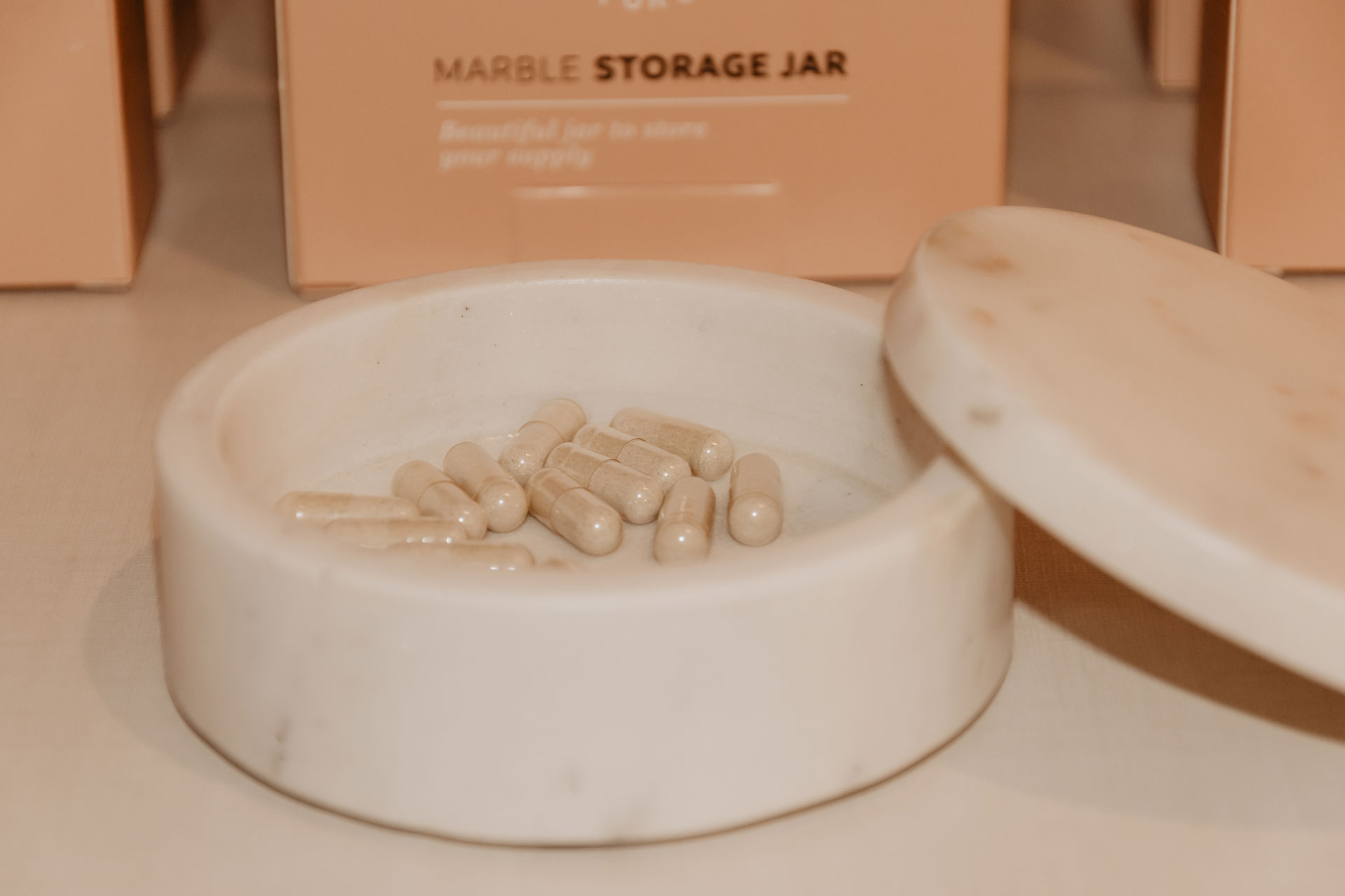 Marble<br><b>storage jar</b>