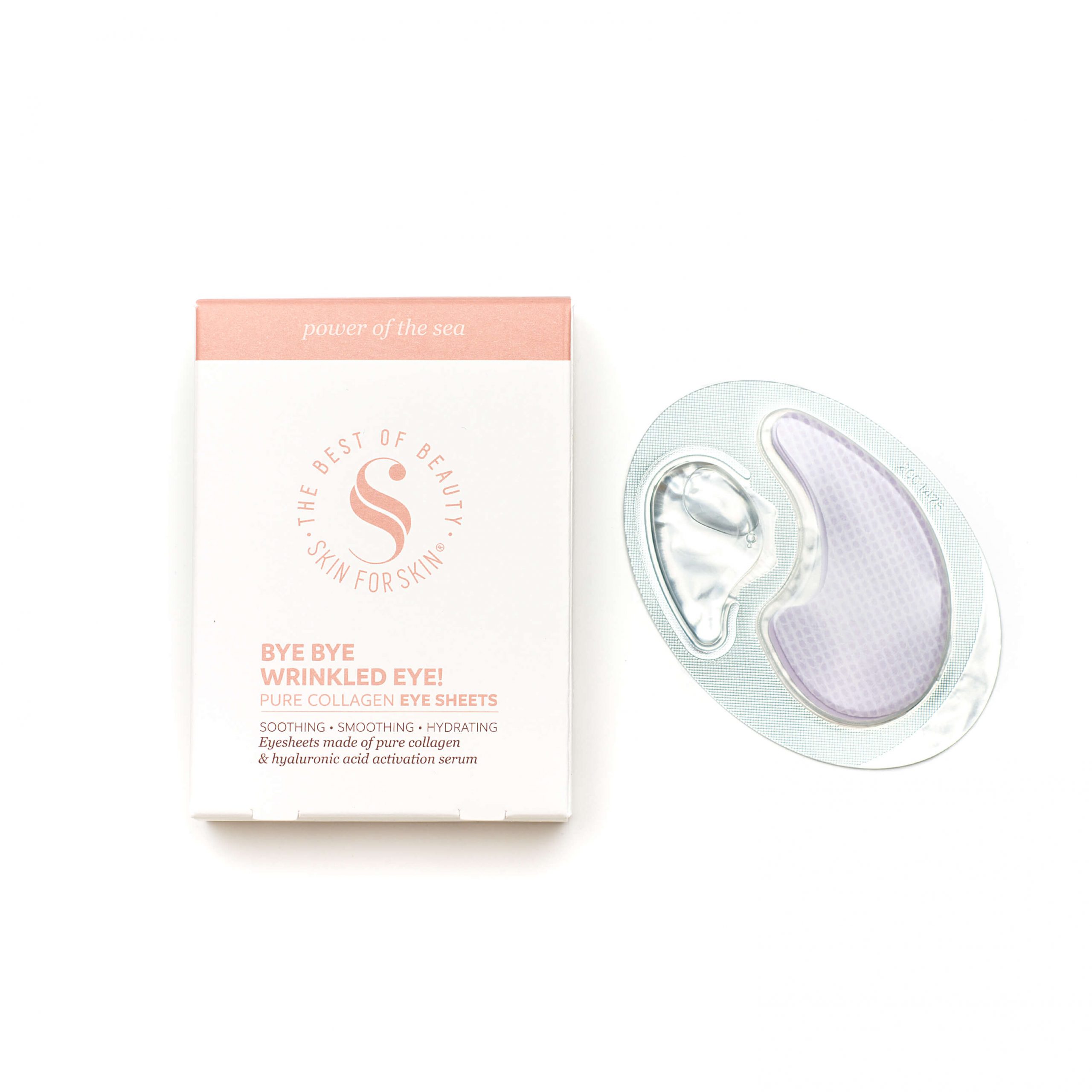 Pure collagen eye sheets Verpackung